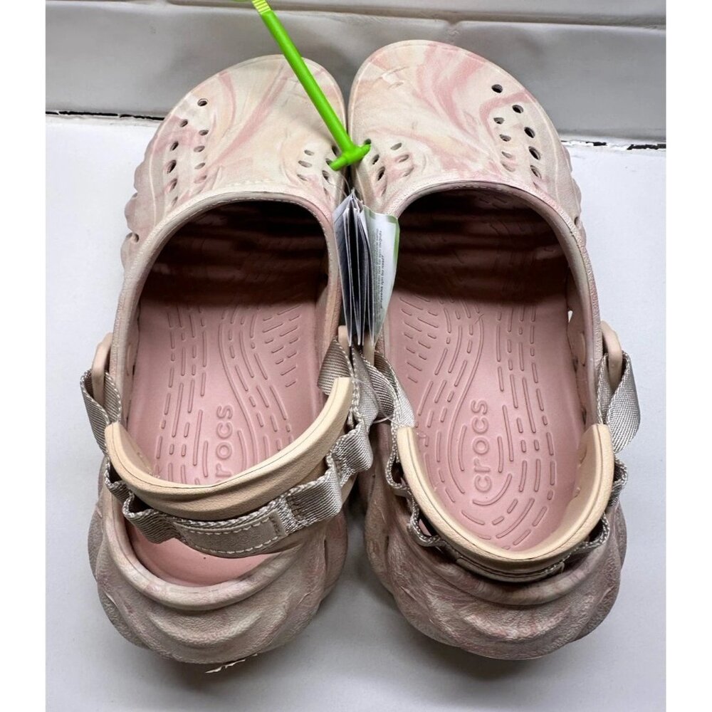 NWT Crocs Echo Marbled Clog Slip On Sandal Quartz Size Mens 6 Womens 8 - Picture 5 of 7